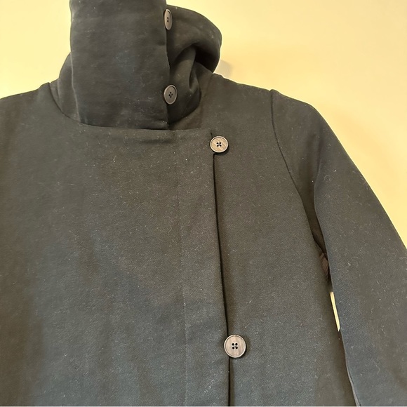 Lululemon Lab Black Yumi Asymmetrical Sweater Wrap New Size 4 - Picture 4 of 13